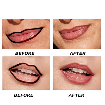 Peel Off Lip Liner Tattoo Stain - Peel & Reveal Rich Ravishing Color Peel Off Mask Lip Gloss - Transfer-proof, Smudge-Proof, Matte Finish (#1, 1 Count (Pack of 1))