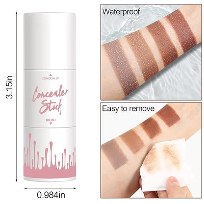 Dual-Ended Contour Stick, Matte Face Shaping & Highlighter Stick, Waterproof Bronzer Pen, Non-greasy, Create a Lightweight Finishing Makeup