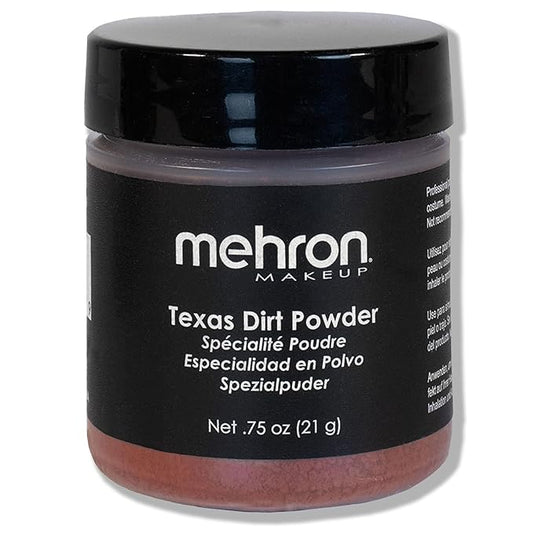 Mehron Texas Dirt Special Effects Makeup Powder (0.75 oz), Medium