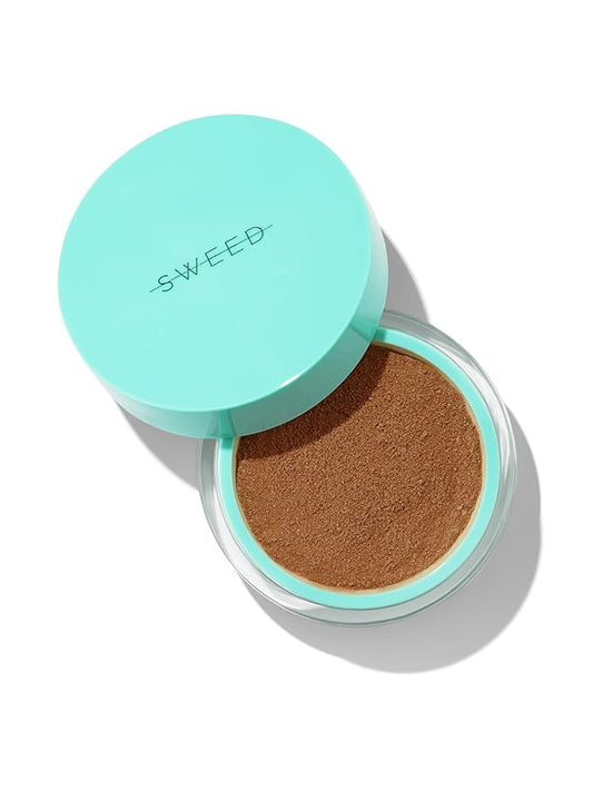 SWEED - Miracle Powder Mineral Foundation | Vitamin C + E, Hydrolyzed Collagen | Nourishes, Protects, Breathable | Vegan, Cruelty-Free, Clean Beauty (Golden Deep 05, 0.25 oz | 7 g)