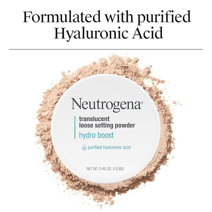Neutrogena Hydro Boost Translucent Loose Setting Powder with Purified Hyaluronic Acid, .44 oz