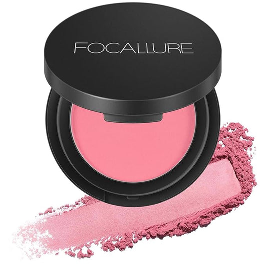 FOCALLURE Silky Face Pressed Blush,High Pigment Mineral Blusher,Create a Fade-free Flawless Finish and Give your Skin a Natural Glow,Lightweight Facial Blusher Makeup,SMASHING