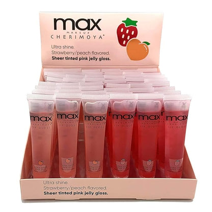 Cherimoya 6Pack MAX Makeup Lip Polish (Strawberry/Peach)