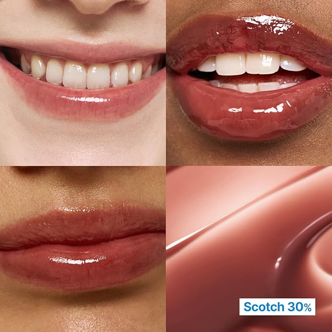 3D Voluming Gloss 30% (Sheer) | Scotch 30% l High Shine, Non-Sticky Lip Gloss for Makeup | Long-Lasting, Moisturizing Gel Formula | 30%, 70% Pigment Options | 5.3g