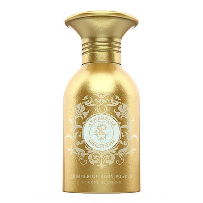 Shelley Kyle Annabelle Talc Free Shimmer Powder, Body Powder, Dusting Powder, Leaves Skin Soft, Dry, Smooth, and Shimmering, 48g