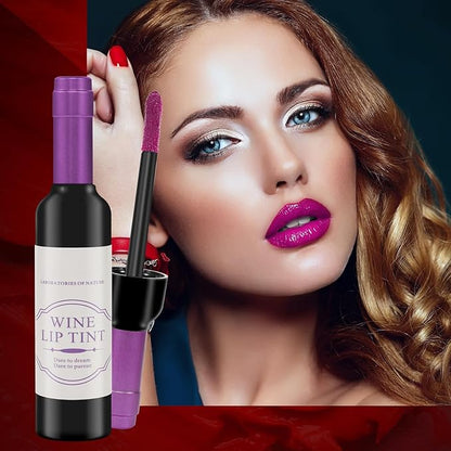 ALIVER Wine Lip Tint 6 Colors/Set, Waterproof Long Lasting Lip Stain, Non stick Cup Lip Gloss, Light