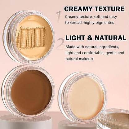 Under Eye Concealer for Dark Circles Color Correcting,Pro Concealer Full Coverage Tattoo Cover up Makeup,Under Eye Brightener,Long-lasting Corrector de Ojeras (02 Honey Kissed)