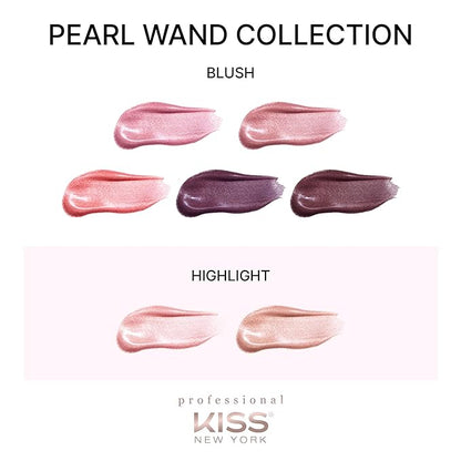 Professional Pearl Liquid Highlighter Beauty Wand, Radiant Glow for Cheek Eye & Lip, Non-Greasy Hydration Lightweight with Sponge-Tip Applicator (Merry Marigold)