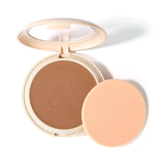 Absolute New York MFVF10 Dark Warm Velvet Focus Powder Foundation | Talc-Free, 12H Long-Lasting, Lightweight