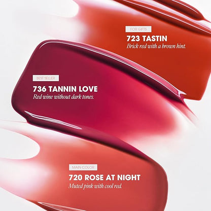 NARCISSISM LIP TINT 723 TASTIN, Soft Shine Tinted Lip Stain, Conditions Lips + Gives a Natural, Dewy Flush (4.5g, 0.01 oz.)