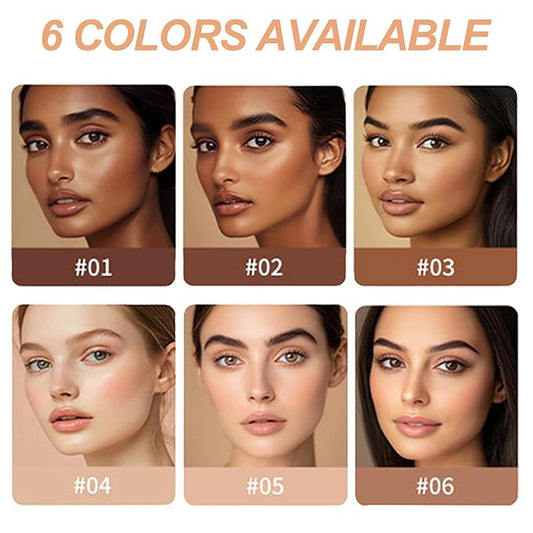 Foundation Stick Beauty Balm Serum, Boosted Skin Tint Contour Stick Moisturizing, Contourable Medium to Full Coverage for Women, Multi-Function (02)