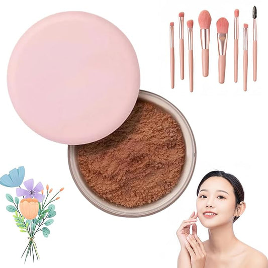 Allaura Beauty Blurring Powder, Blurring Setting Powder By Allaura, Allaura Beauty Pink Setting Powder, Pink Blurring Powder For All Skin Tones (07#, One Size)