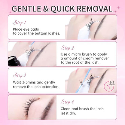 Beauty7 Eyelash Extensions Remover Cream 15g Safe Adhesive Bonder Eyelashes Glue Remover Fast Dissolution Low Irritation Eyelash Extension Supplies