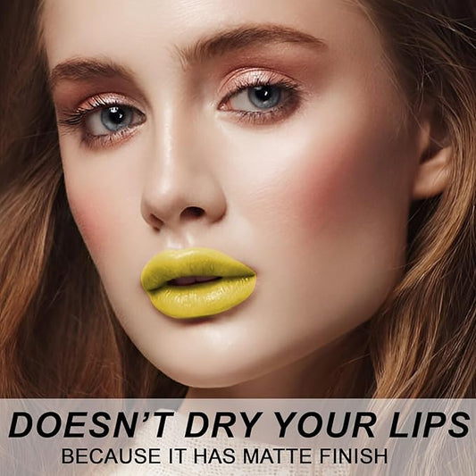 Matte Bullet Long Wear Lipstick - Vegan and Cruelty-Free - Smudge and Waterproof Matte Lipstick with Moisturizing Formula - All Day Comfort - (Golden Hour #17)