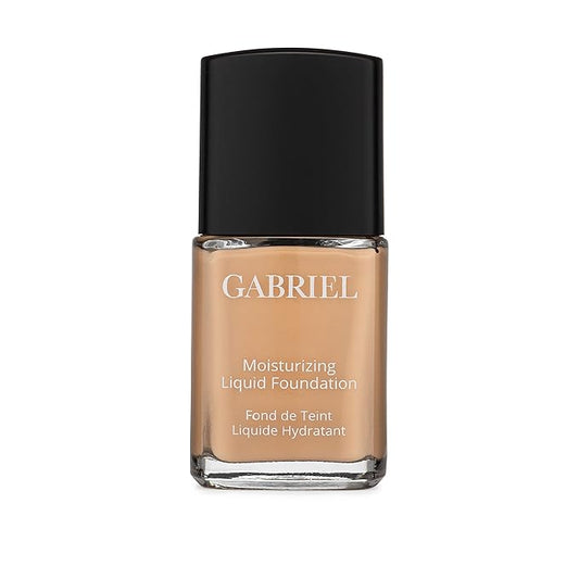 Gabriel Cosmetics Liquid Foundation, Organic Formula- 1 fl oz. (Warm Beige, 1.0)