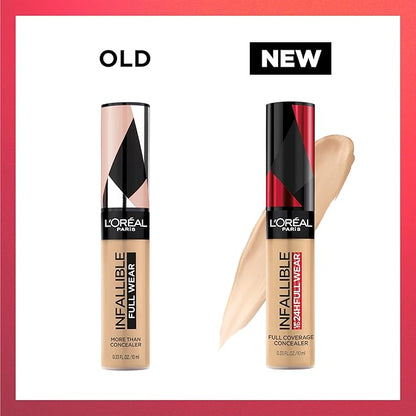 L'Oreal Paris Makeup Infallible Full Wear Waterproof Matte Concealer, Full Coverage, Ivory, 0.33 fl. oz.