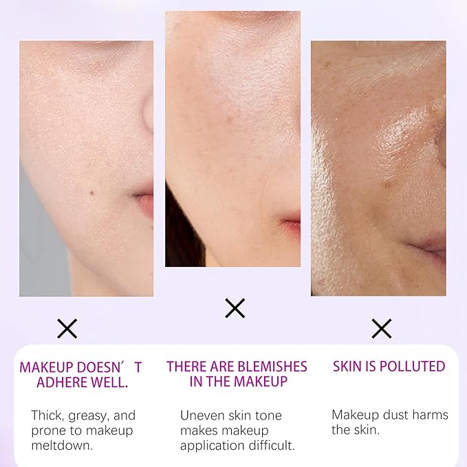 Primer For Face Before Makeup With Spf 50 Sunscreen Isolation Cream, One Step Color Corrector For Face, 3 In 1 Oil Controling & Moisturizing Primer Face Makeup, Radiance Skin,Refreshing,Non Greasy