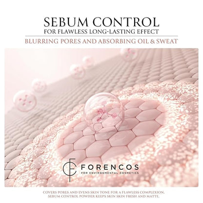 FORENCOS Matte Blush Set (Puff Included), Glitter Long Lasting Korean Blush Power, Zero Sebum Shine, Flawless Finish, Easy Blending, Lightweight & No Cakey Residue, Glitter (PURE MURIELLE)