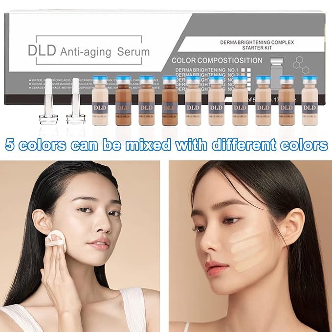BB Glow Simple Pack BB Glow Essence Microneedle Skin Treatment Kit Essence Foundation Anti-Aging Pigment Skin Care Set 10 Bottles