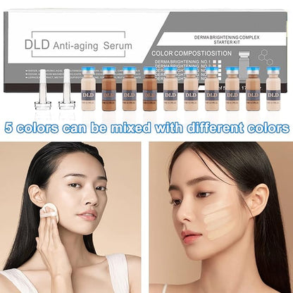 BB Glow Simple Pack BB Glow Essence Microneedle Skin Treatment Kit Essence Foundation Anti-Aging Pigment Skin Care Set 10 Bottles