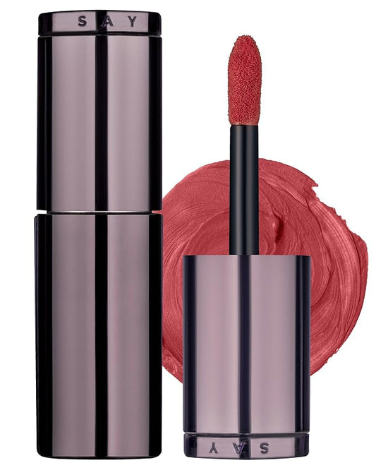 HEVVYMAKEUP Blurring Effect Lip Tint(Moody) - Airy Velvet Matte Lips - Vegan, Longwear, Vibrant, Buildable Creamy Soft Texture - Korean Lip Makeup, Dear Sorbet, 0.13 fl.oz.