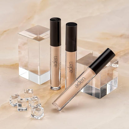 aden Liquid Concealer Multipurpose concealer that illuminates, corrects and perfects facial skin with a flawless natural matte finish 4ml MADE IN ITALY (02 MEDIUM)