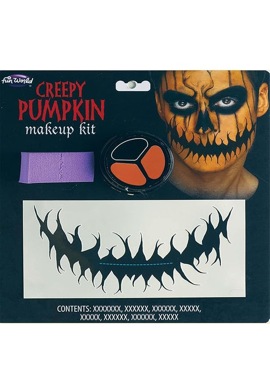 Fun World Creepy Pumpkin Mouth Tattoo Makeup Kit