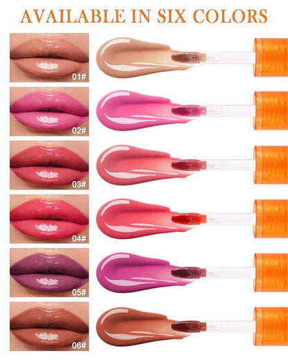 Tinted Lip Gloss-1Pcs Hydrating Non-Stick Rose Pink Lip Tint Stain Liquid Lipstick,Glow Reviver Lip Care Oil Lipstain,Longlasting Waterproof Moisturizing Lipgloss Lip Makeup Gift for Women-03
