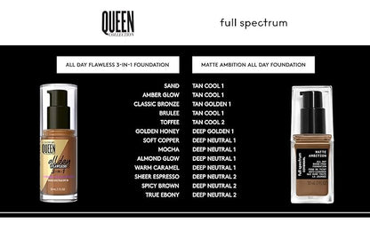 COVERGIRL Matte Ambition, All Day Foundation, Deep Cool 1, 1.01 Ounce