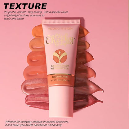 Liquid Blush, Cream Blush for Cheeks, Matte Natural Blush, Lightweight, long-lasting, highly pigmented formula blushes for women. (#01 25ml)