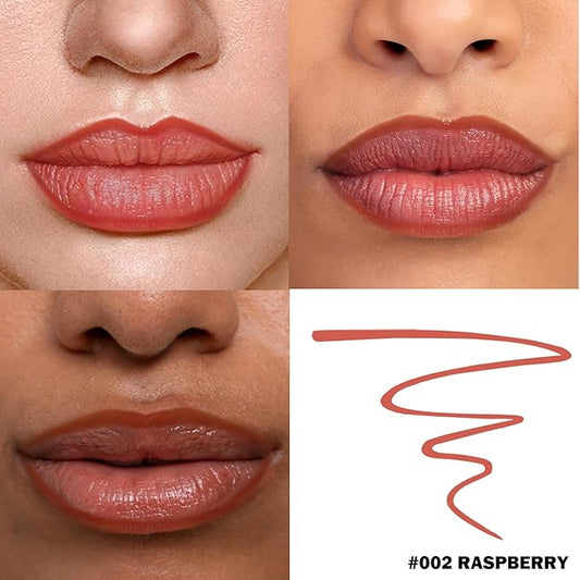 Peel Off Lip Liner Stain, Infused with Nourishing Ingredients & Vitamin E, Quick Set Lip Stain Peel Off Long Lasting For All Skin Types, #003 Cacao Brown