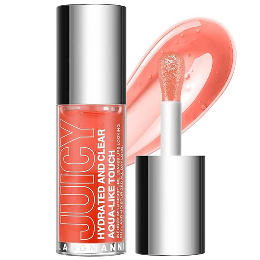 Jolilab Lip Oil, Hydrating Lip Glow Oil Plumping Glass Finish Moisturizing Lip Gloss Lip Tint Extract Lip Oil Tinted for Dry Lip and Lip Care
