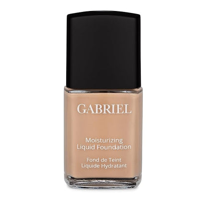 Gabriel Cosmetics Liquid Foundation, Organic Formula- 1 fl oz. (Natural Beige, 1.0)