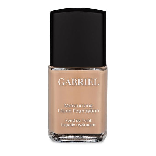 Gabriel Cosmetics Liquid Foundation, Organic Formula- 1 fl oz. (Natural Beige, 1.0)