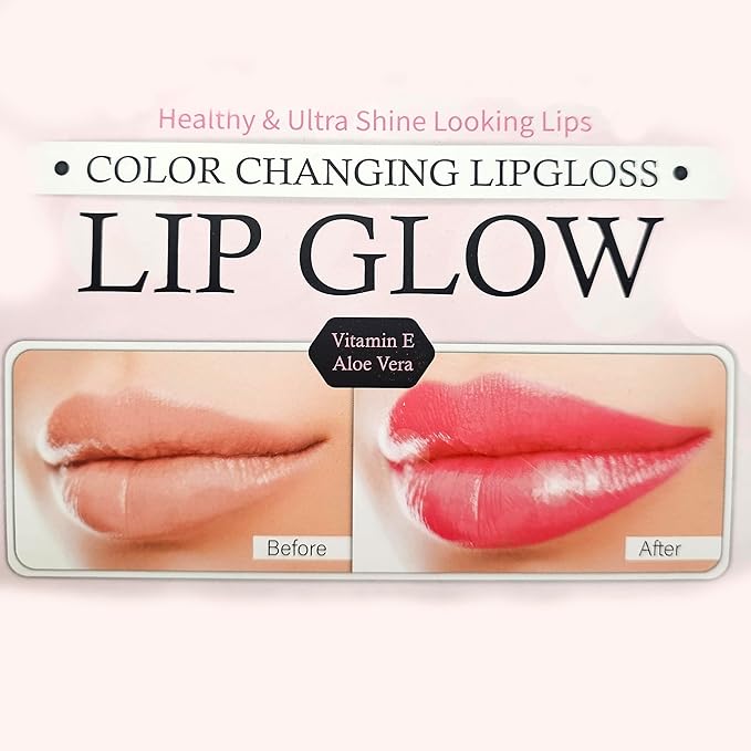3 Pack Bundle of Color Changing Lip Glow Gloss for healthy and ultra glossy lips. Helps enhance and bring out your natural lip color. Make your lips pop!