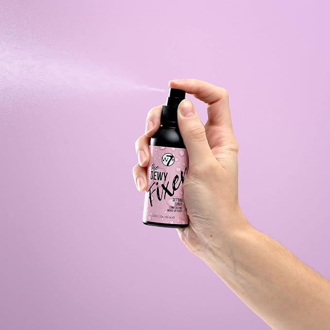 W7 The Fixer Makeup Setting Spray - Dewy Finish - Long-Lasting, Ultra-Fine Formula - Cruelty Free and Vegan