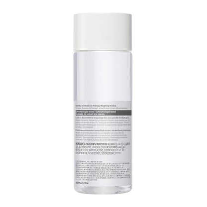 Almay Eye Makeup Remover Liquid with Aloe, Oil-Free, Hypoallergenic, Dermatologist & Ophthalmologist Tested, 4 fl oz