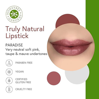 Honeybee Gardens Lip Liner + Lipstick Bundle, Paradise & Island Spice