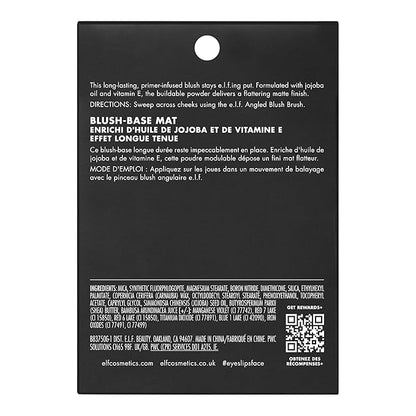 e.l.f. Primer-Infused Matte Blush, Long-Lasting, Lightweight & Buildable Powder Blush, Delivers A Matte Finish, Vegan & Cruelty-Free, Always Tempting (Pack of 2)