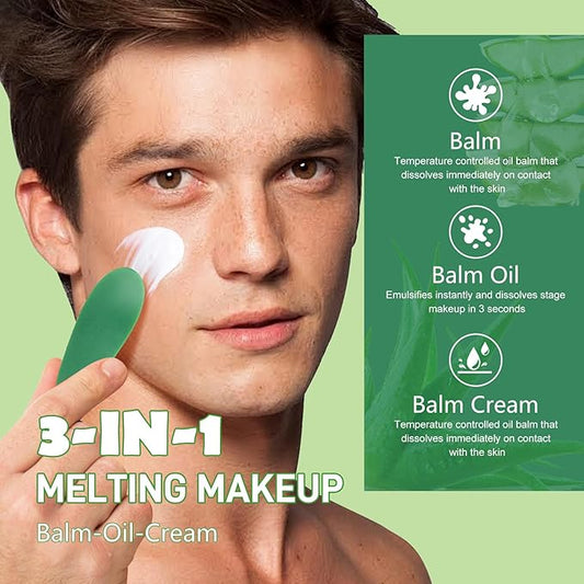 Cleansing Balm Makeup Remover, Melting Removing Cream for Stubborn Makeup and Mascara Remover, Natural Deep Cleansing Balm for Impurities Pore Cleanser, Facial Hydrating Gel Korean Skin Care, 2.65 oz