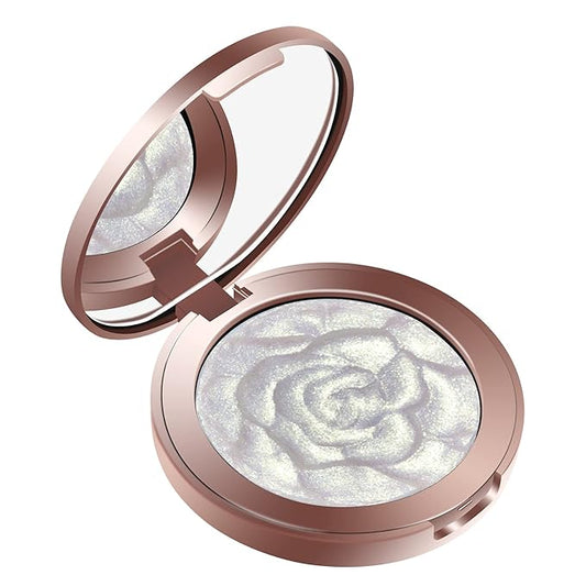 Cream Highlighter Palette - Long Lasting Glitter Highlighter in Silver White