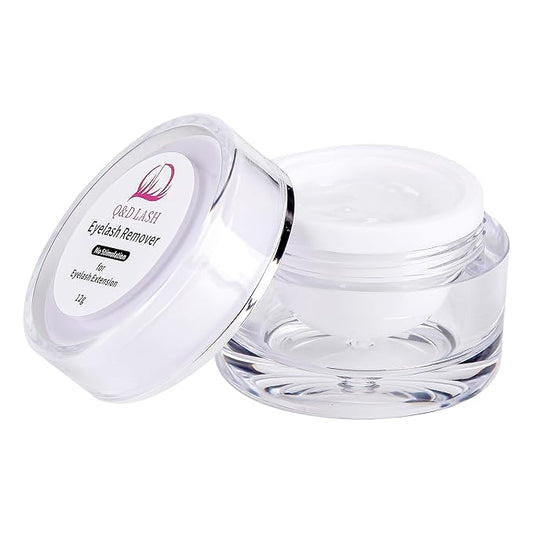 Q&D LASH Eyelash Extension Remover Cream Professional Eyelashes Extensions Adhesive Remover Cream Low Irritation for Sensitive Skin No Irritation No Odor Smell