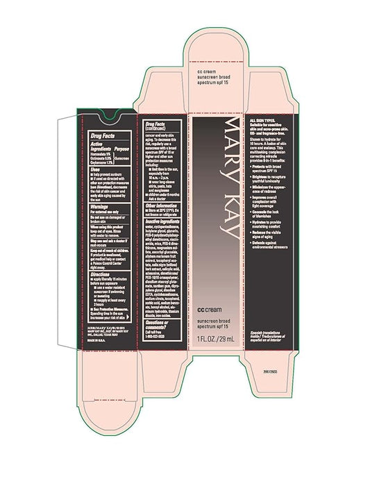 Mary Kay CC Cream: Lightweight Moisturizer & Sunscreen SPF 15 for All Skin Types (1 Fl Oz)