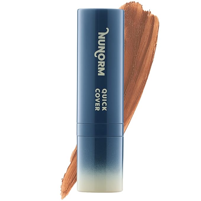 Quick Cover Stick | Lightweight Foundation + Concealer For Men's Skin | Face + Body | 17 Shades | Instantly Covers Blemishes | Natural Matte Finish | Cruelty-Free + Vegan | Portable (Walnut)