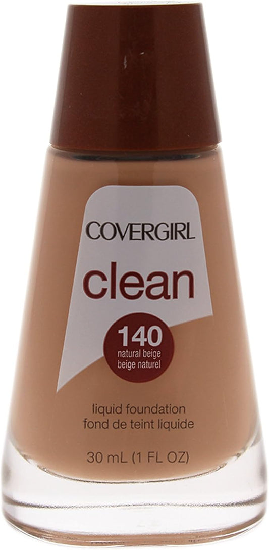 CoverGirl Clean Liquid Foundation, # 140 Natural Beige, 1 Ounce