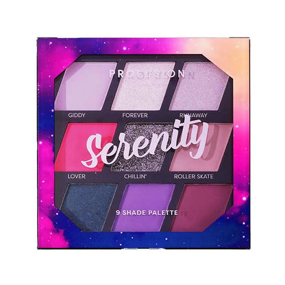 Profusion Cosmetics 9 Shade Pigmented Eyeshadow Palette, Vibrant Matte and Shimmer Colors for Versatile Eye Makeup, Get Glamorous Eyecatching Looks