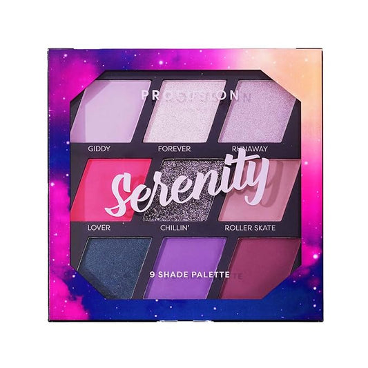 Profusion Cosmetics 9 Shade Pigmented Eyeshadow Palette, Vibrant Matte and Shimmer Colors for Versatile Eye Makeup, Get Glamorous Eyecatching Looks