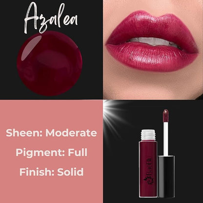 Organic Vegan Lip Gloss, 100% Natural Non-Toxic Moisturizing Ingredients, Azalea