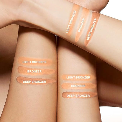 FV Bronzer Powder, Long Lasting Talc-Free Smooth Bronzing Powder, Buildable with Natural Glow Matte Finish, Contour Cheeks, Waterproof Bronzers for Fair Light Skin Tones (Bronzer, 0.28 oz)