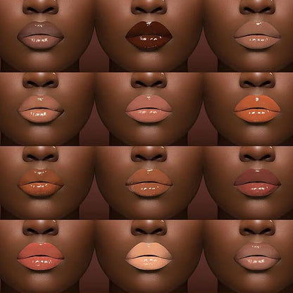 Juvia's Place Coffee Shop Lip Gloss - Dulce Latte - Hydrating Butter Lip Gloss for Women, Long-Lasting Shine, Moisturizing Glass-like Finish, Plumping Non-sticky Lip Gloss, Suitable for every vibe